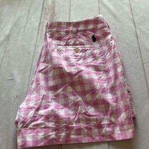 Ralph Lauren polo Pink Checkered Women's Shorts